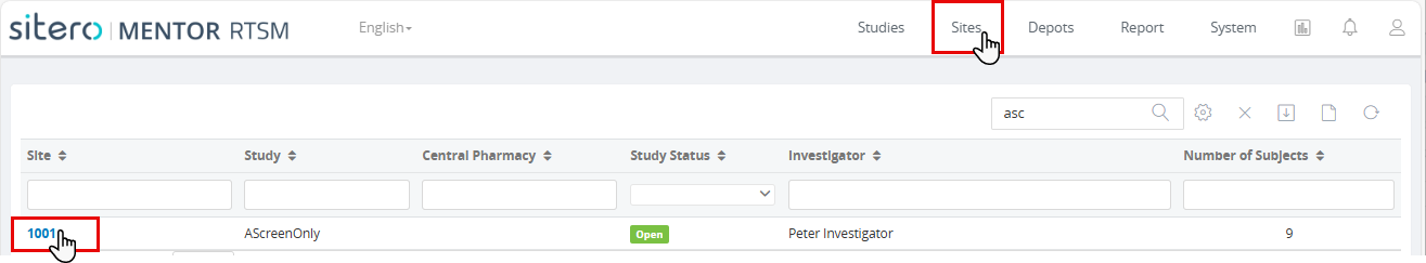 RTSM-SITES-SelectSite