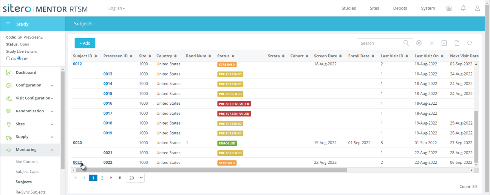 RTSM-STUDY-Monitoring-Subj