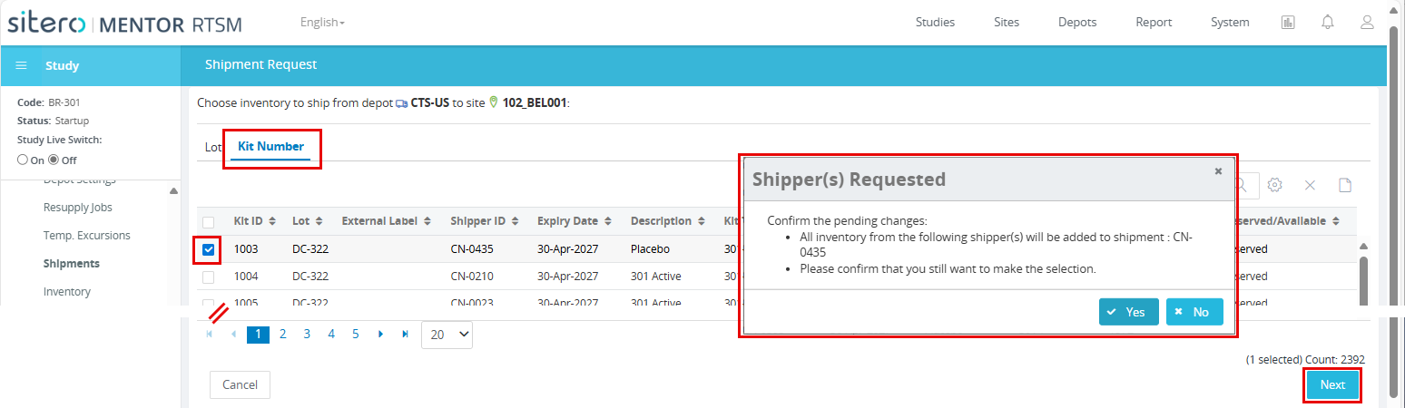 RTSM-Shipment-KitNumberTab