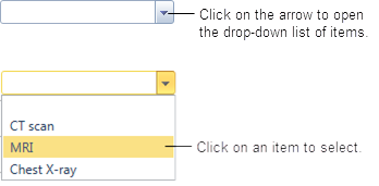 EDC-Drop Down Menu Examples