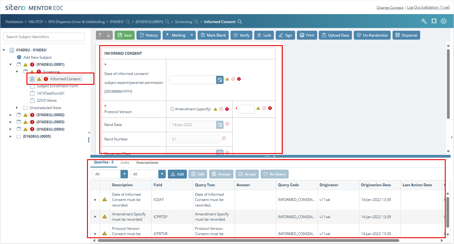 EDC-Form Data Examples