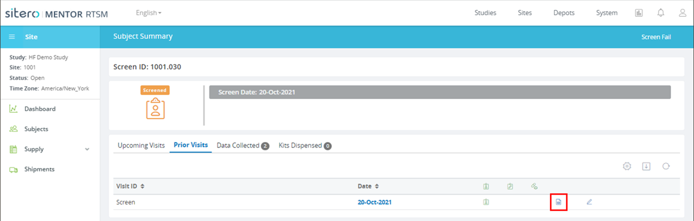 Regenerate Report in RTSM