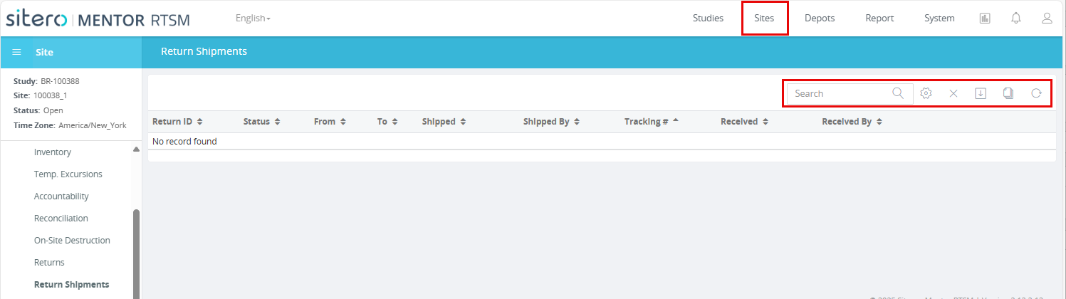 Return Shipments