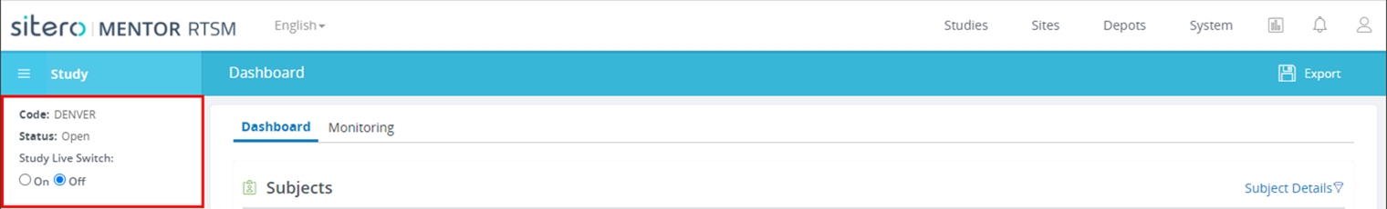 RTSM Studies Dashboard