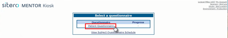 EDC-Kiosk-SelectAQuestionnaire