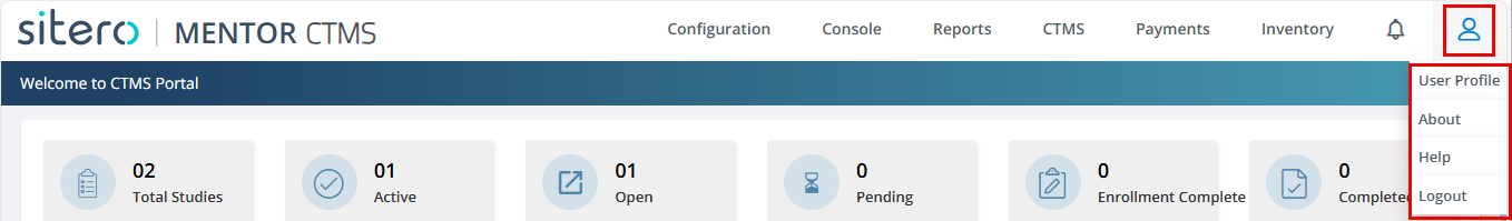 CTMS-UserMenuOptions