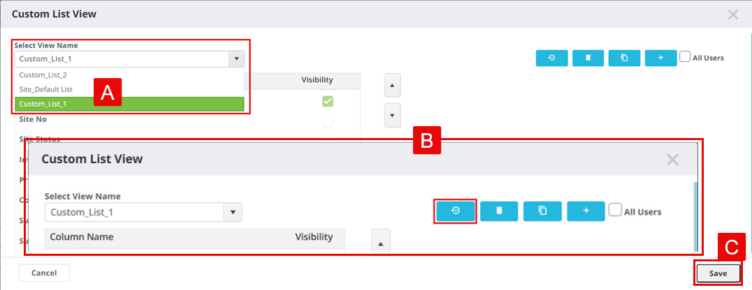 CTMS-CustomView-SetDefaultView